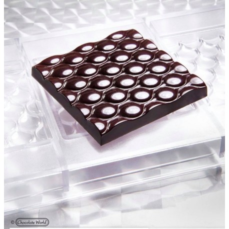 Chocolate mould tablet Bubbles Chocolate World