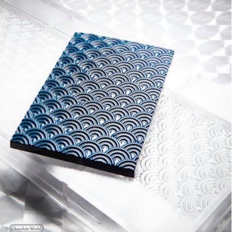 Chocolate mould tablet with Wave Pattern Chocolate World