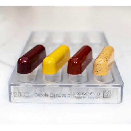 Molde de policarbonato Éclair Snack Bar Chocolate World