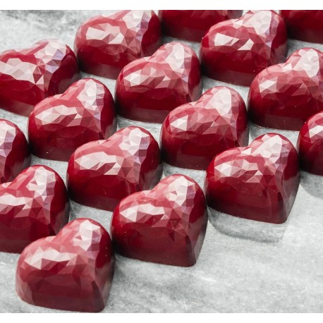 Chocolate Mould "Heart Facet" Chocolate World