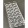 Chocolate mould Sphere Facet 30 mm Chocolate World