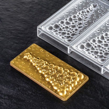 Molde de policarbonato para tabletas de chocolate "Bubble Tree" Pavoni