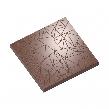 Molde de policarbonato para bombones "Square Tablet with Cracks" Chocolate World