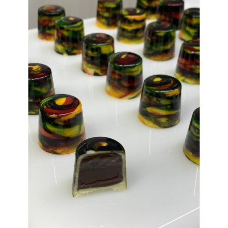 Chocolate mould "Rounded Cylinder - Lana Orlova Bauer" Chocolate World