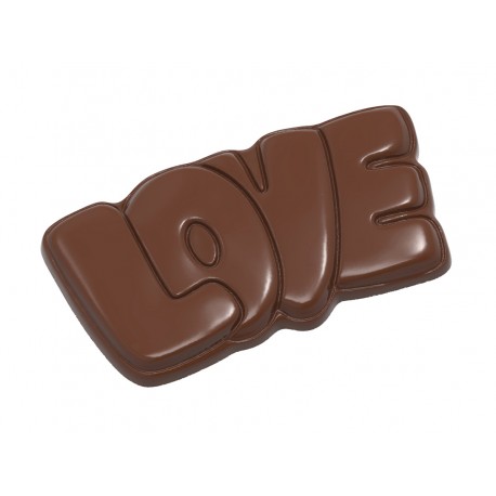 Molde de policarbonato para tabletas "Love" Chocolate World
