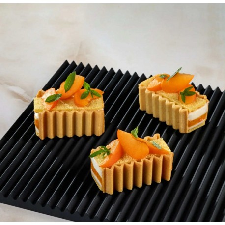 Kit ZIG ZAG Silicone puff pastry moulds Paolo Griffa - Pavoni