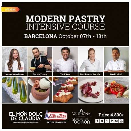 Modern Pastry In Person Intensive Course from 07/10 to 18/10/26