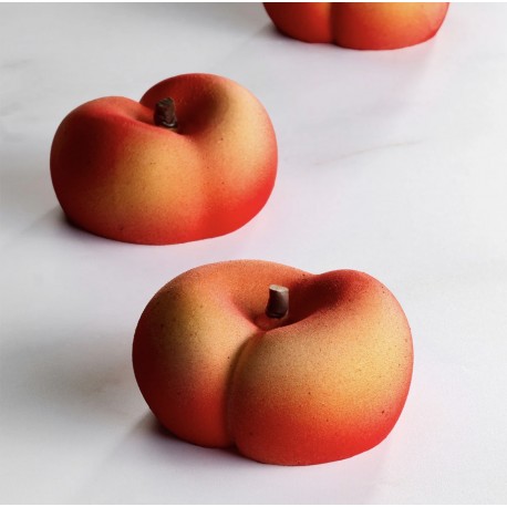 Flat Peach Silicone Mould 40x30 - Pavoni