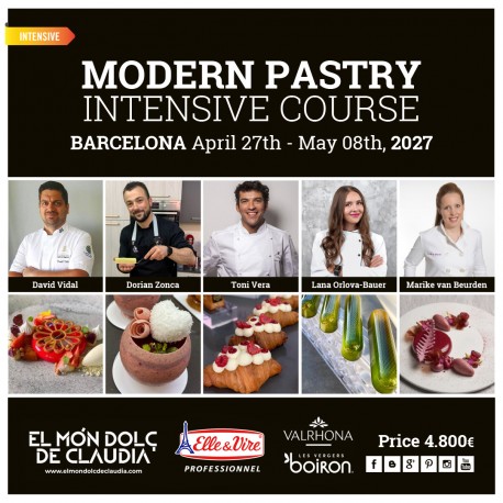 Curso intensivo presencial de Pastelería Moderna 27/04 al 08/05/27